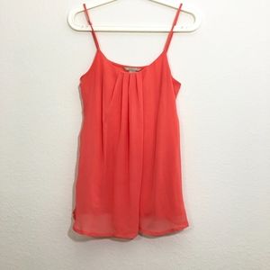 Banana Republic coral cowl neck tank top